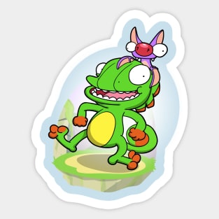 Lizard and Bat! Sticker